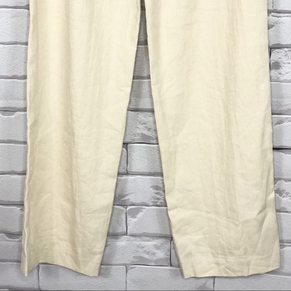 Theory Clean Linen Blend Wide Leg Trousers NWT - Picture 7 of 9